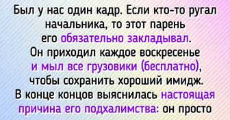 16 человек, у которых на работе появились такие махровые подхалимы, что диву даешься